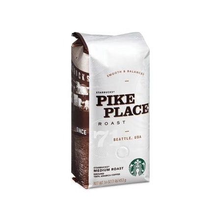 Starbucks Coffee Co Coffee, Pike Place, 1 lb Bag, 6PK 11018186CT